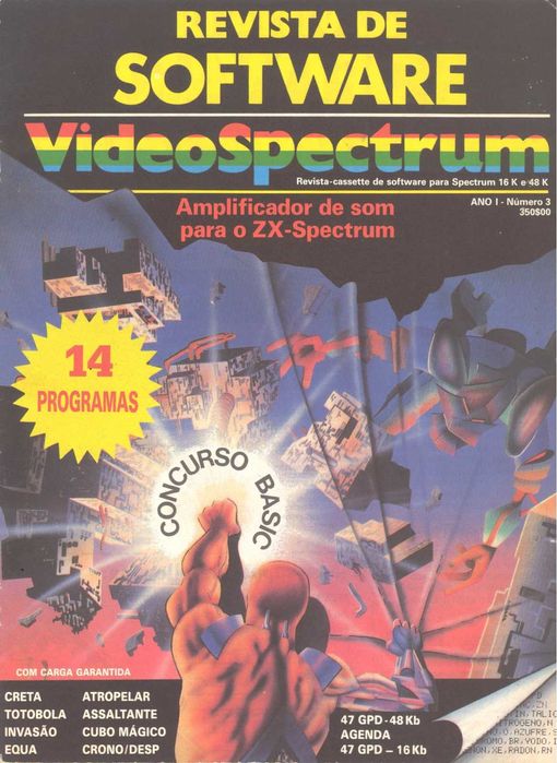 nº1, 2 e 3 da Revista Informática VideoSpectrum (anos 80)
