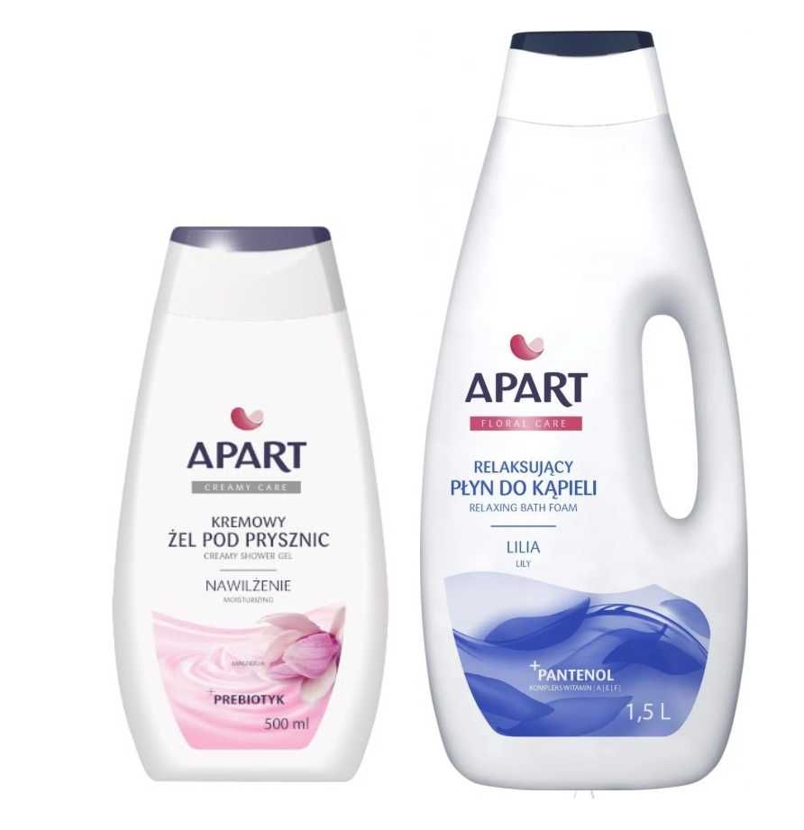 Zestaw żel pod prysznic Apart 500 ml + płyn do kąpieli 1,5 l