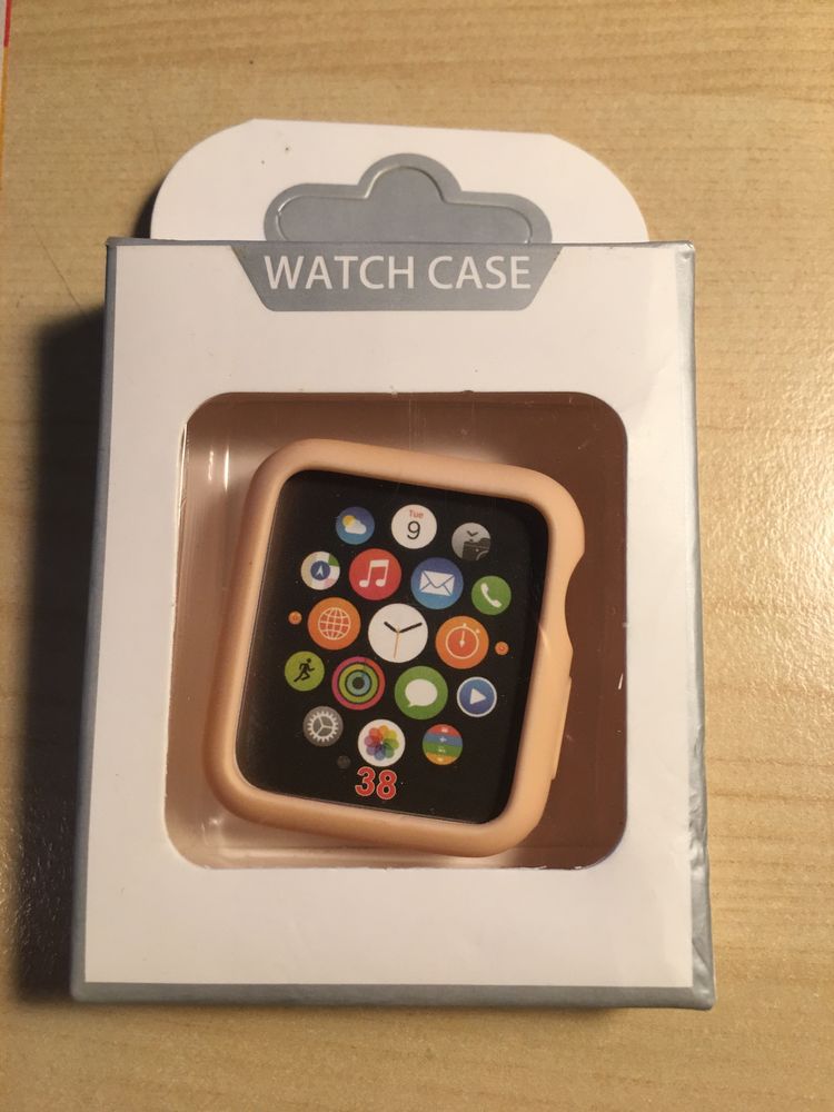 Capa protetora de silicone para apple watch de 38mm. Nova