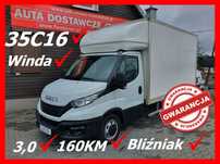 Iveco DAILY  35C16 3,0 160 KM Kontener WINDA Klima Tempomat Bliźniak