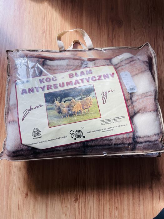 Koc z wełny merynosów antyreumatyczny błam