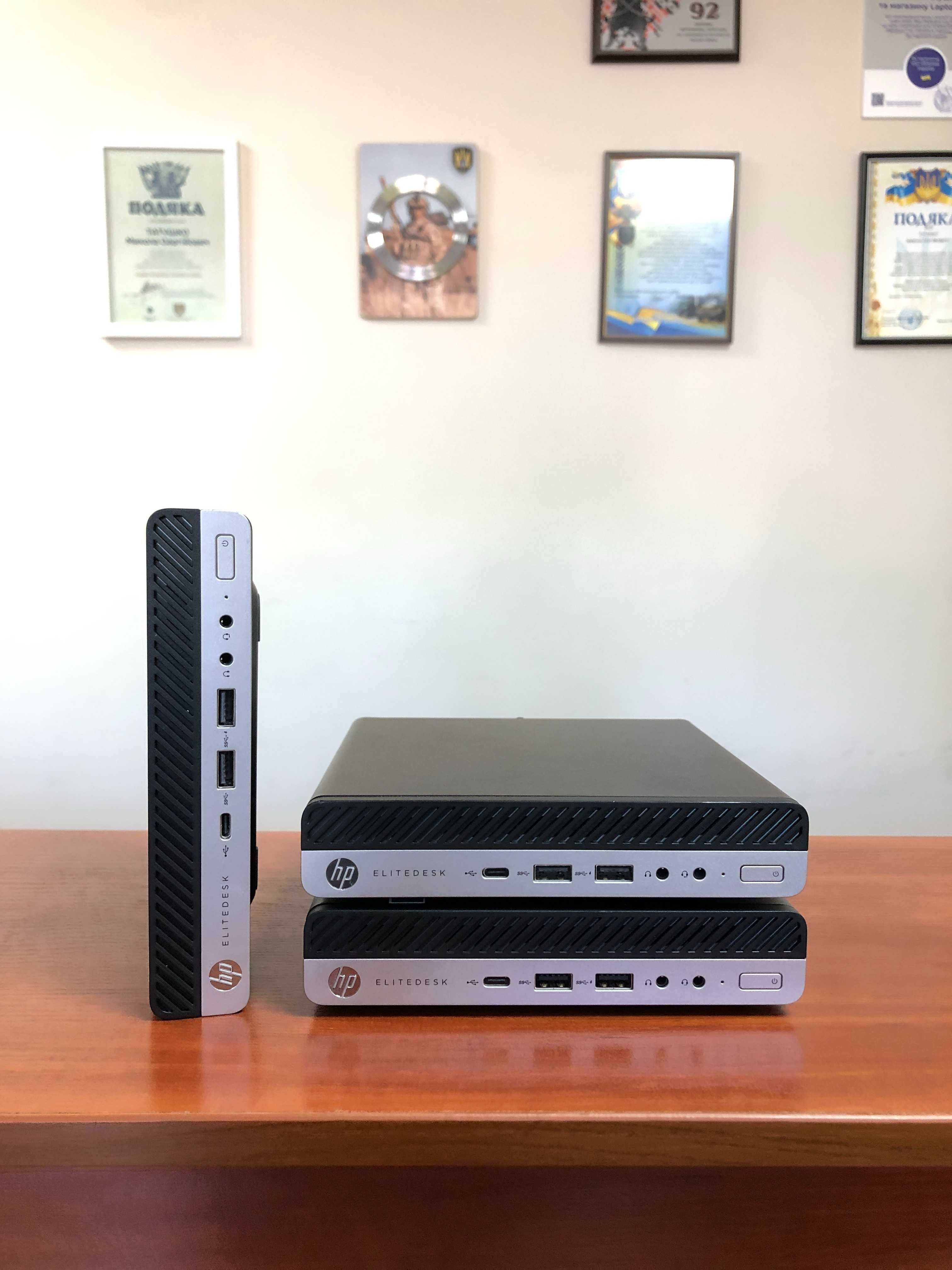 Міні-ПК HP EliteDesk 800 G4/USFF/i5-8400T/16GB DDR4/256GB M2/6 ядер