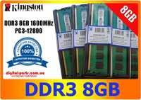 DDR3 8GB 1600 Mhz Kingston PC3-12800! Распродажа!