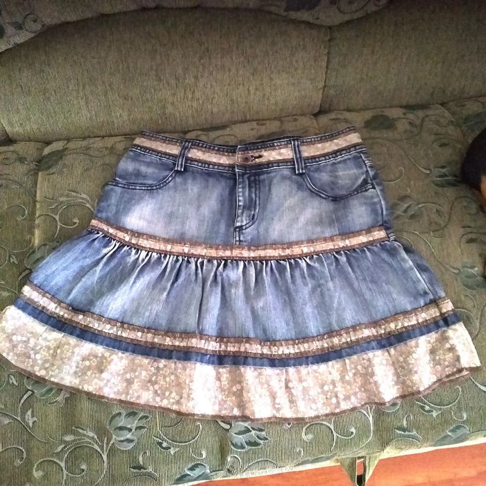 Юбка джинсовая молодежная