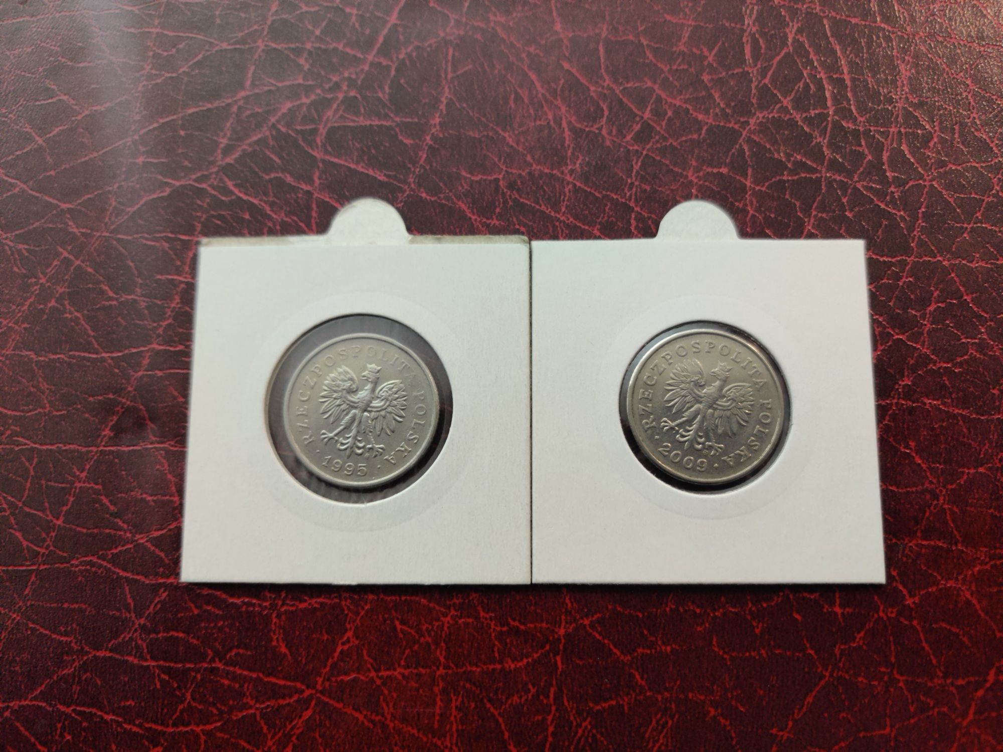 1 złoty 1995 i  2009 rok Skrętki Zestaw