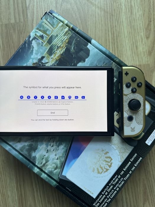 Nintendo Switch Oled Zelda (Edição TOTK, Caixa)