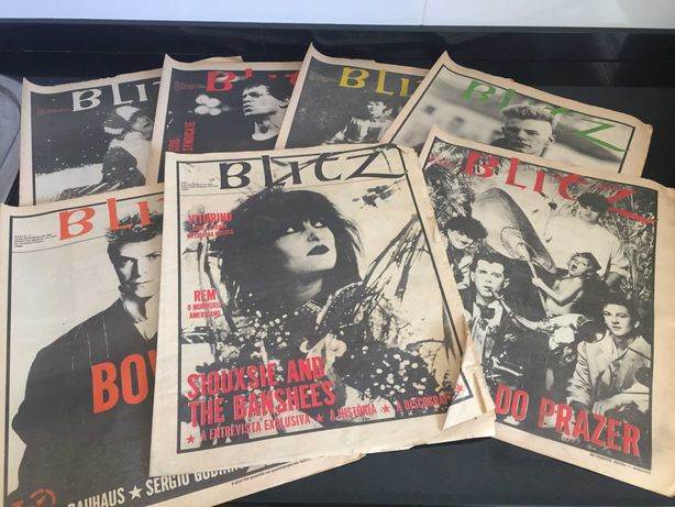 jornais Blitz (raros - são os primeiros números de 1984 e 1985)