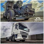 Відновлення тягачів після ДТП, рихтування, автофарбування