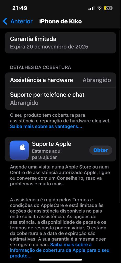 Iphone 13 com garantia na apple