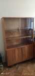 Drewniana biblioteczka lata 60  witryna meble vintage prl
