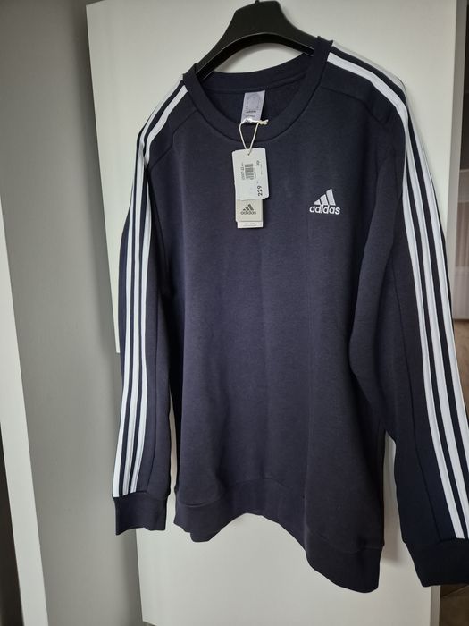 Nowa bluza męska Adidas granatowa L