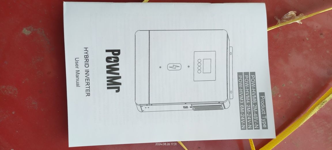 Новий гібридний сонячний інвертор powmr 6.2 kw, 48v.