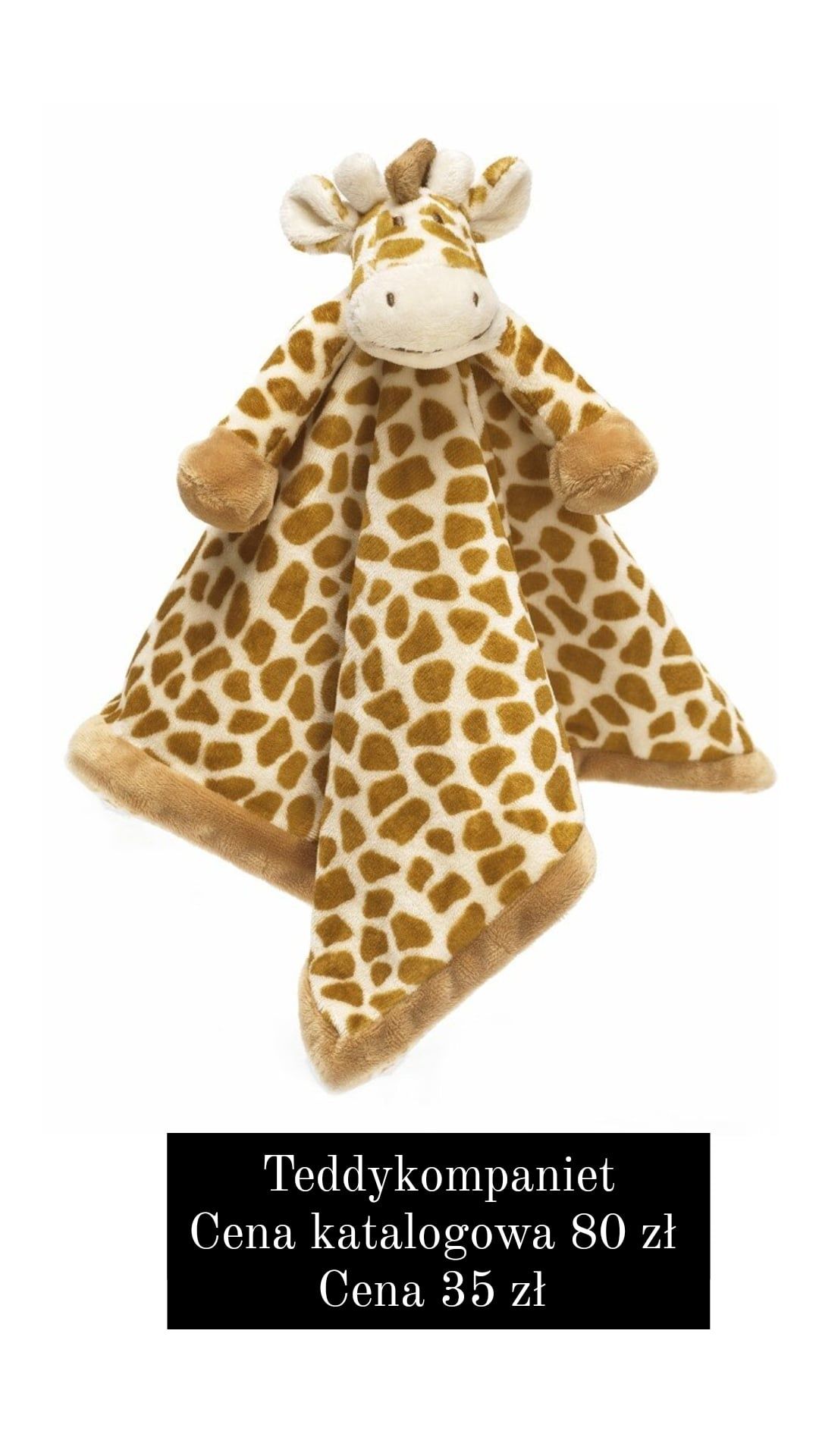 Teddykompaniet żyrafa przytulanka miś z przytulanką żyrafa z kocykiem