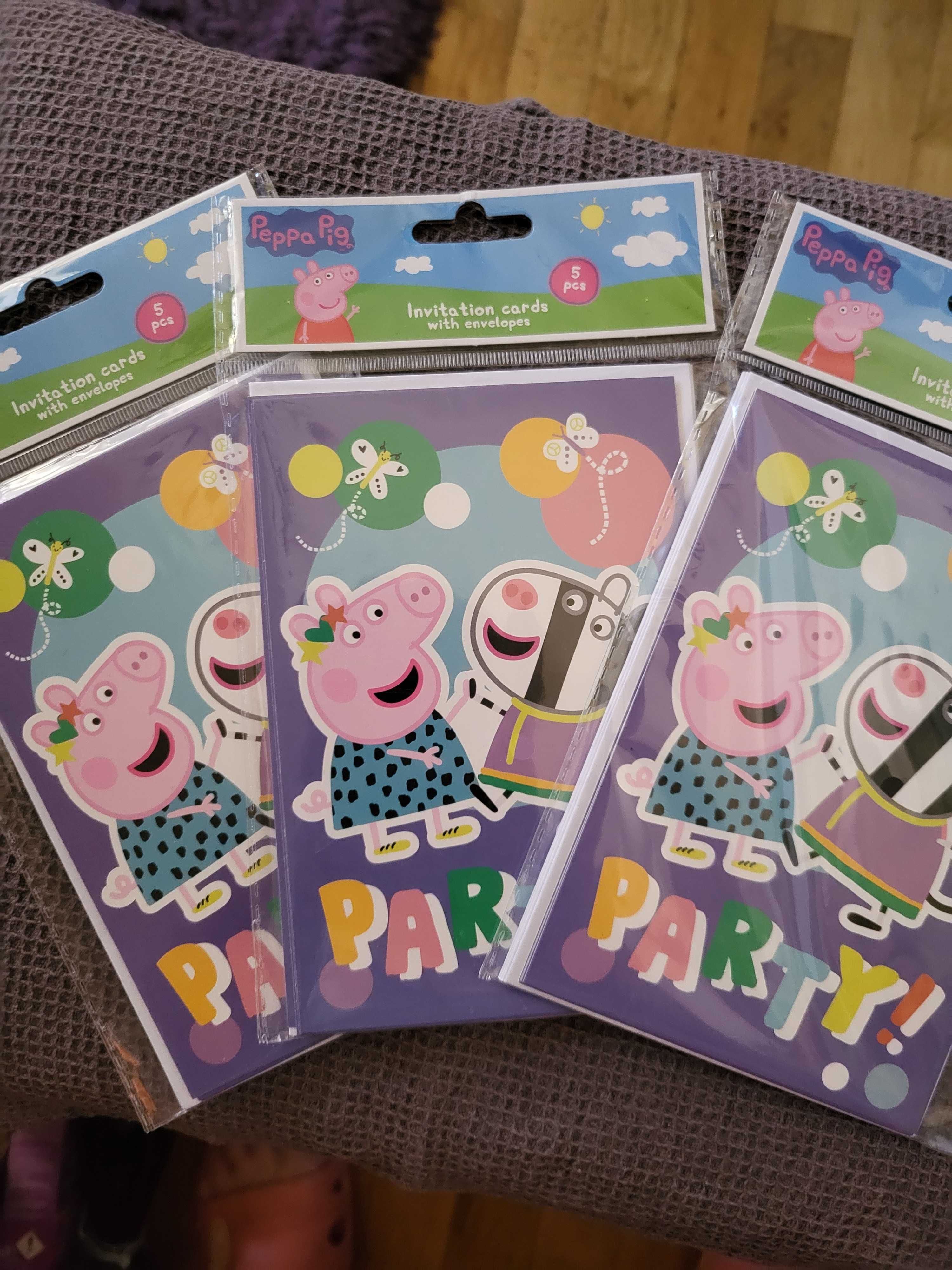 Zaproszenia Urodzinowe  Imprezowe Świnka PEPPA