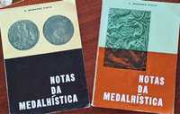 2 livros "Notas da Medalhística" 1971/72