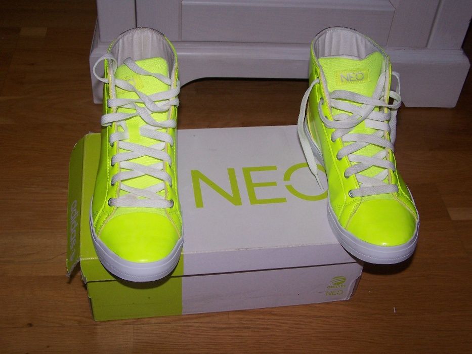 ADIDAS NEO- neonowe adidasy, trampki limitowana edycja - 35