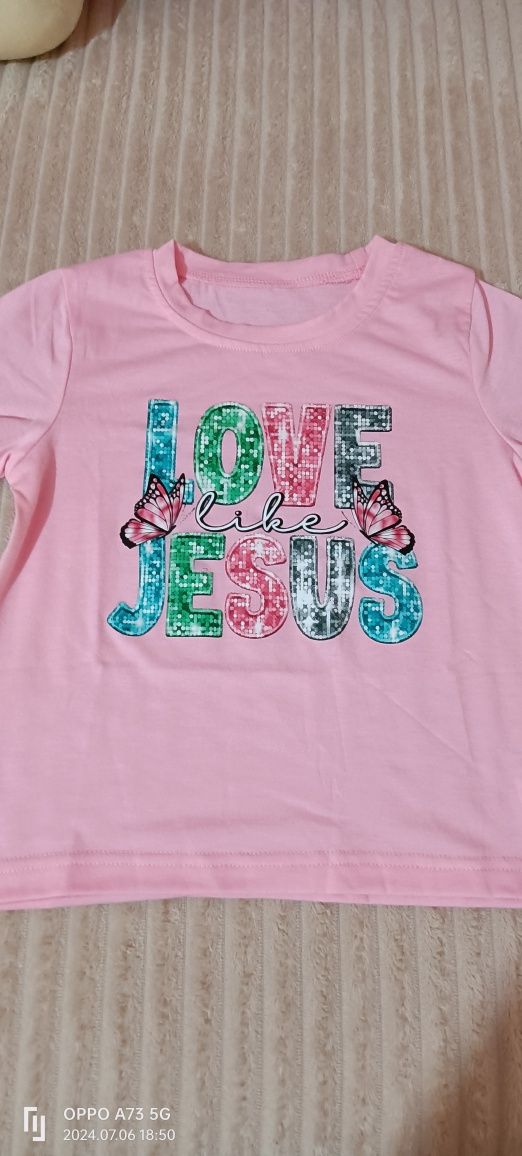 Camisola para menina Love Like Jesus