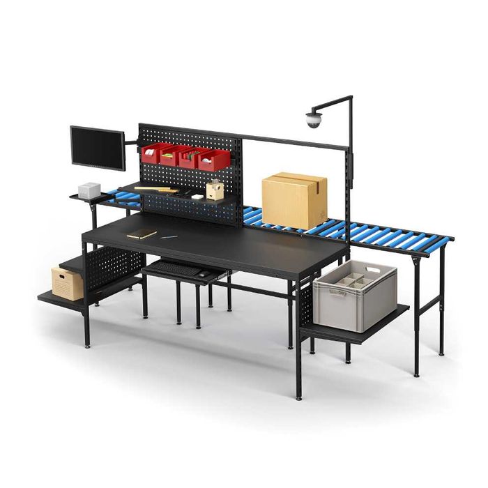Magazynowy stół do kompletacji reklamacji inwentaryzacji RedSteel