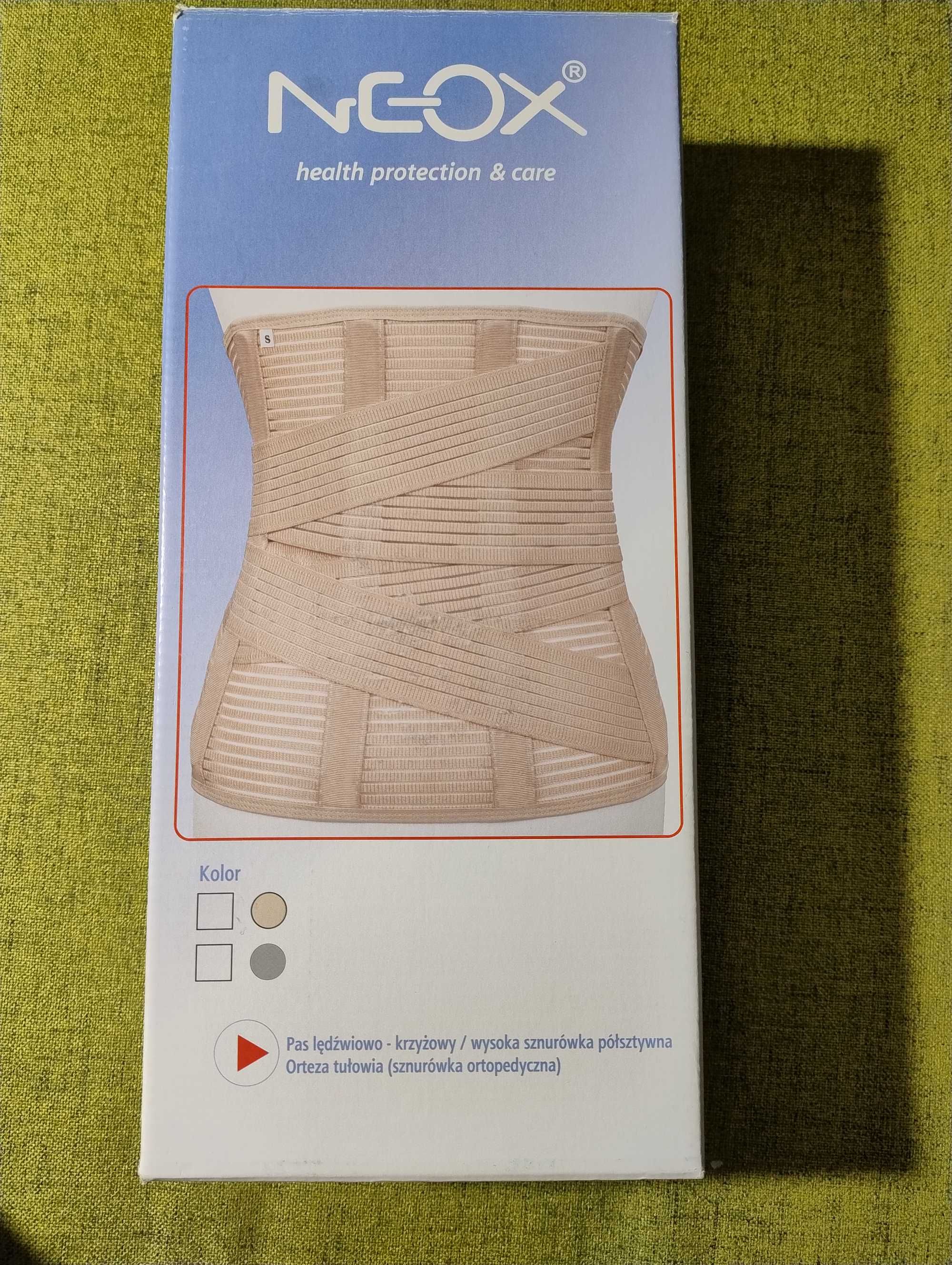 Pas lędźwiowo-krzyżowy, wysoka sznurówka półsztywna