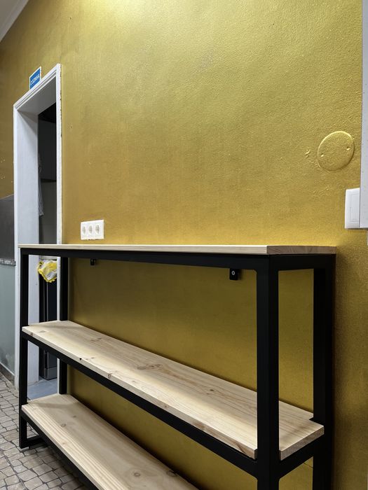 Mesa de apoio, estrutura em tubo galvanizado