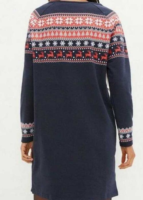 bonprix   koszula nocna podomka sukienka świąteczna ocieplona 56/58