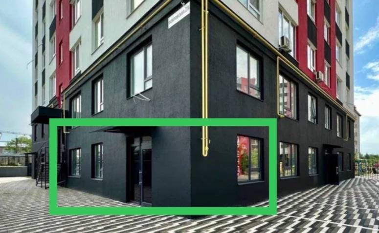 Фасадне приміщення 48,7м/кв; с.Гатне ЖК Рідний