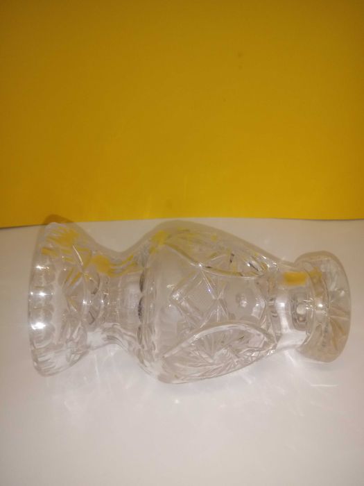 Wazon, polski kryształ, wys 19 cm