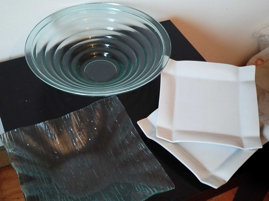 Conjunto de 4 pratos decoração