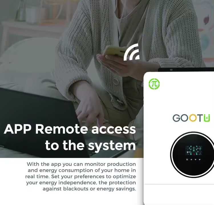 Гібридний сонячний інвертор GOOTU 10.2квт  48 В