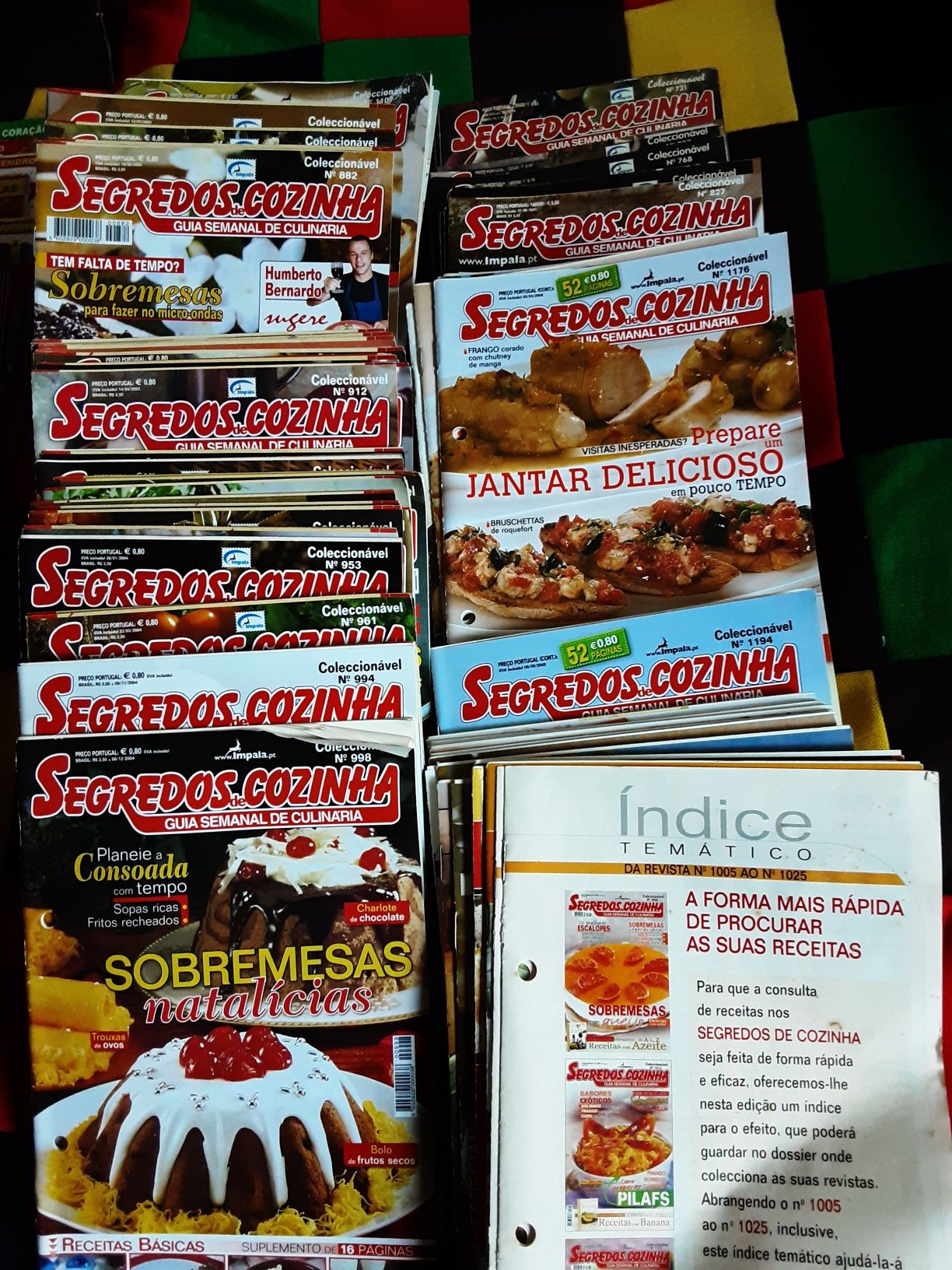 Revistas culinaria  "receitas de sucesso" 1998>