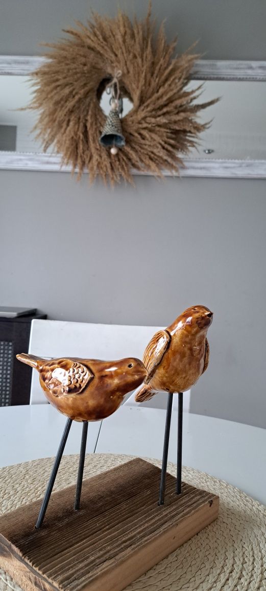 Figurka, dekoracja ceramiczna, ptaszki