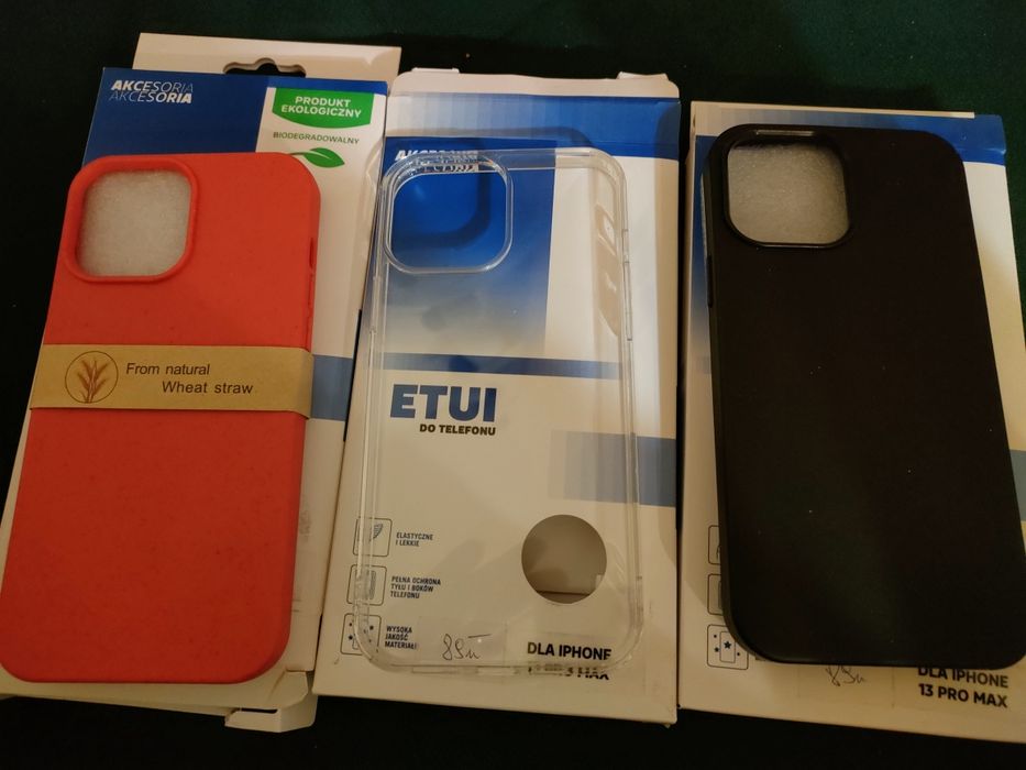 Wyprzedaż 3x Etui, futerał Apple 13 Pro Max