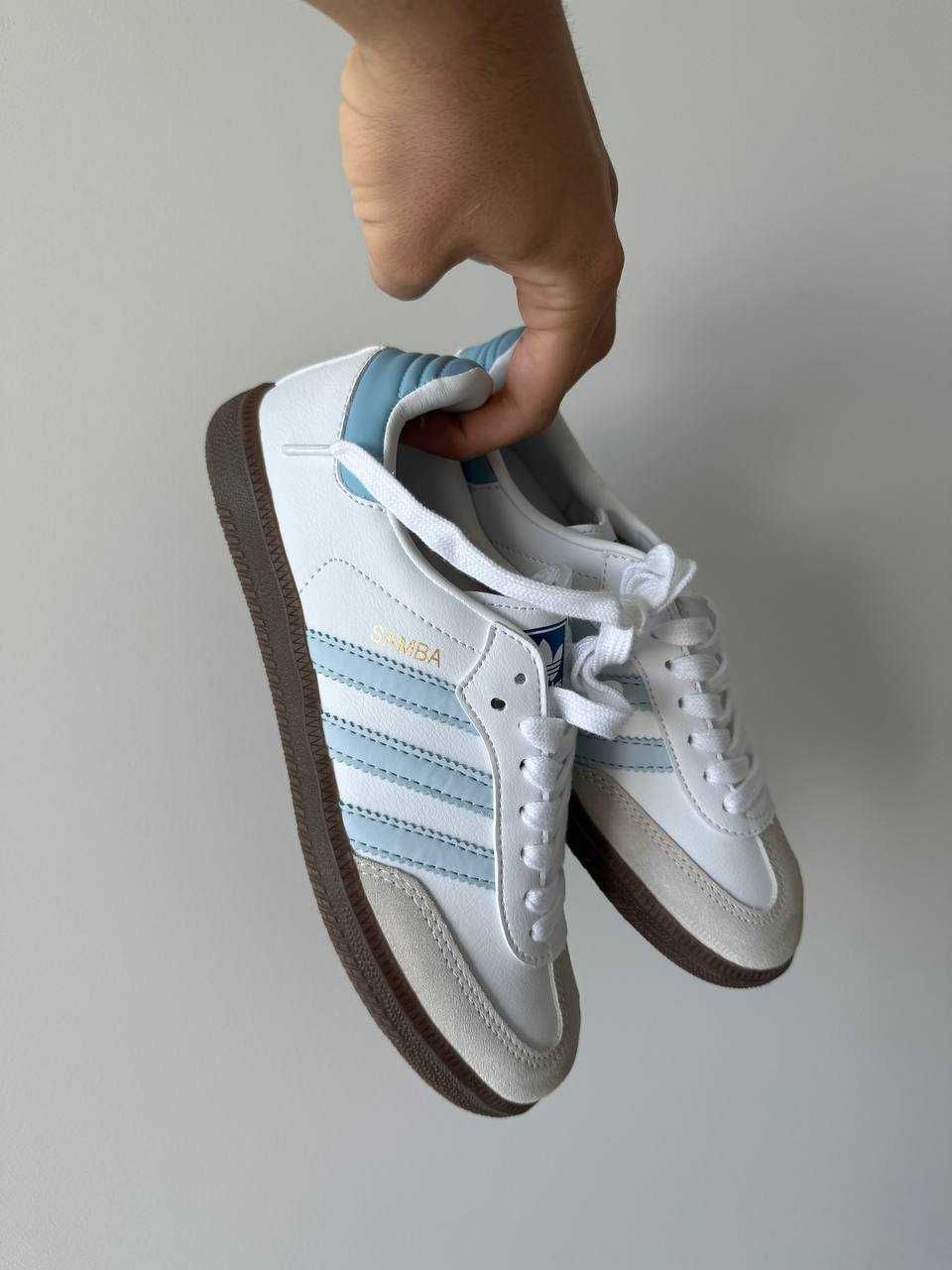 Жіночі кросівки Adidas samba blue