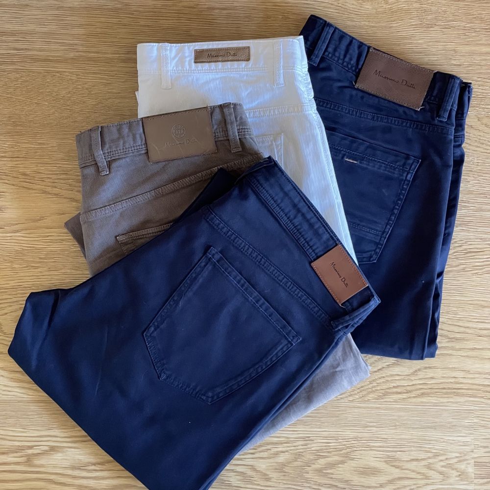 Conjunto de calças em sarja Massimo Dutti