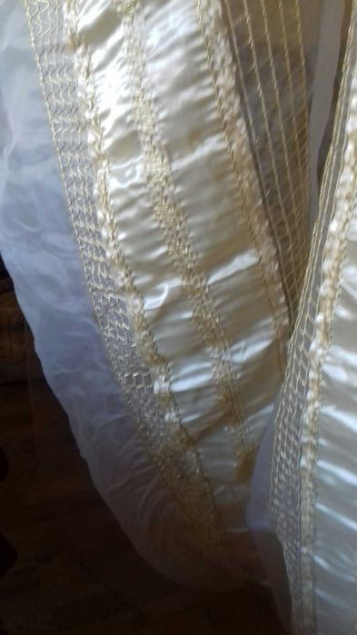 Тюль горизонтальные полосы.