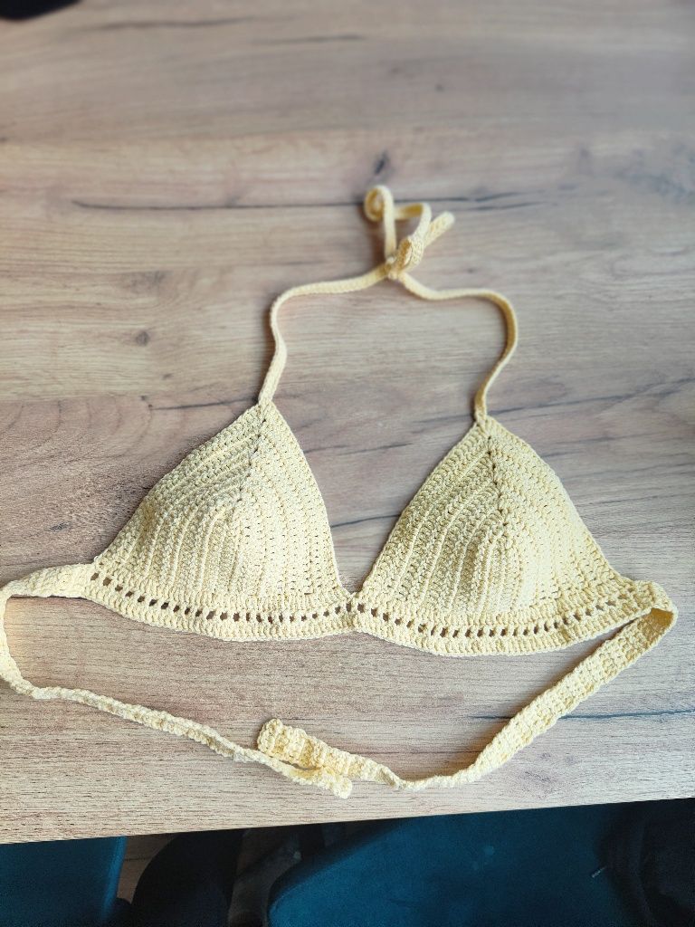 Top bądź góra bikini szydelkowany handmade