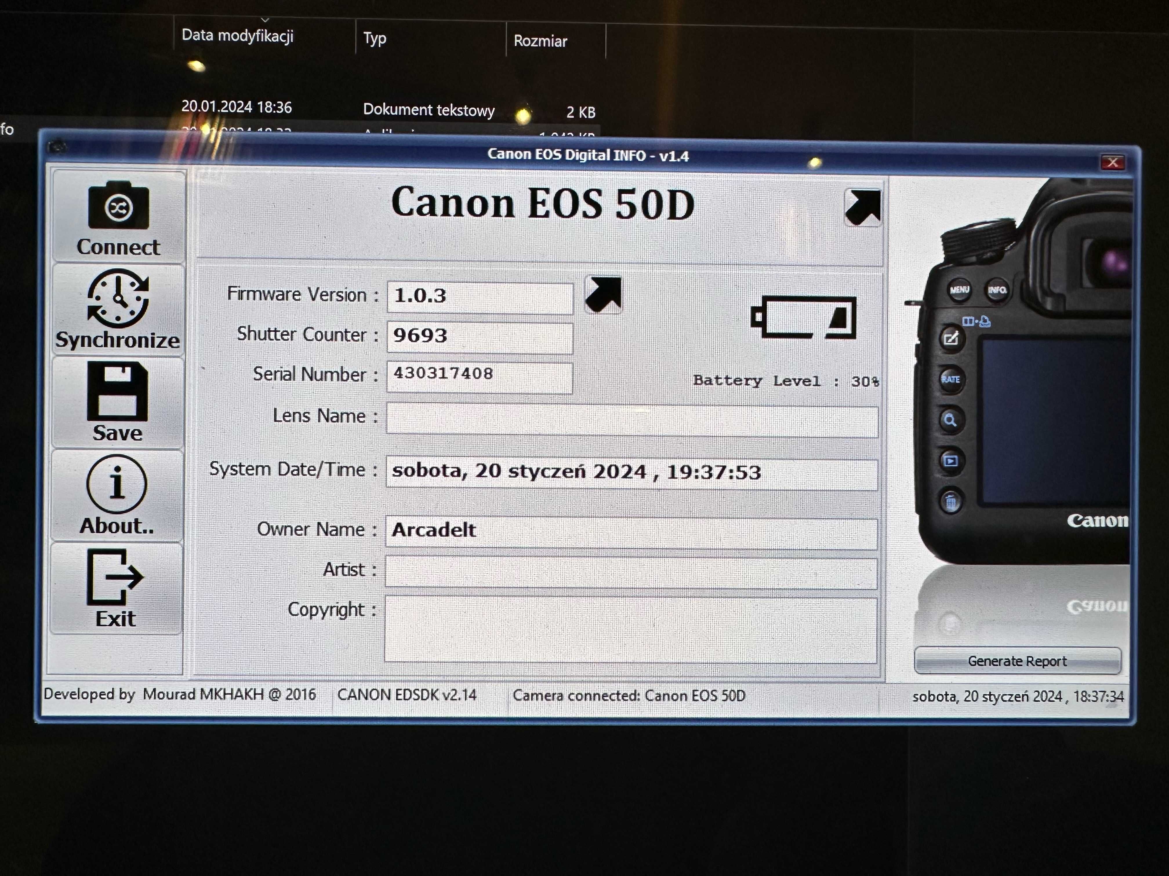 Canon EOS 50D, aparat fotograficzny, stan bdb, niecałe 10 tys. klatek