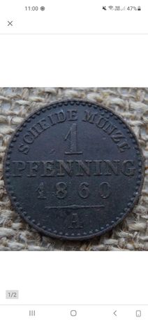 1 pfennig 1860 A
