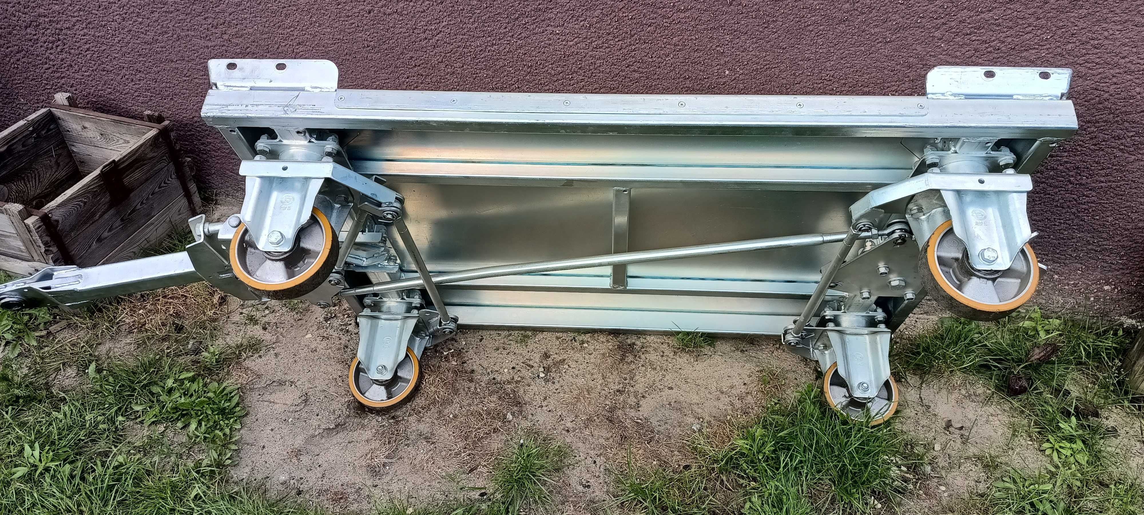 Wózek transportowy, platforma skrętna na europaletę
