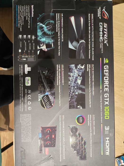Asus GTX 1060 Strix Gaming z 6GB GDDR5