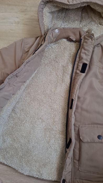 Kurtka zimowa chłopięca ocieplana 140