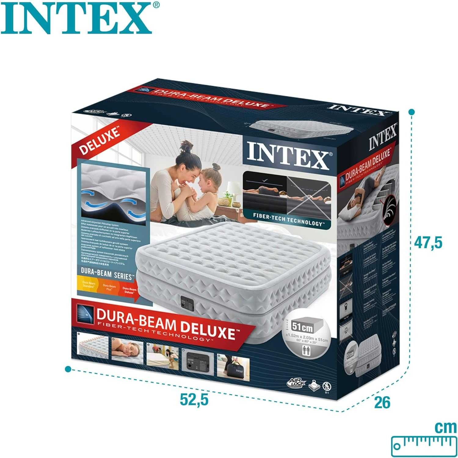 Materac dwuosobowy Intex 203x 152x 51   64490NP