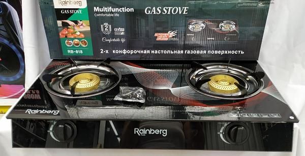 Настольная Газовая плита 2 комфортки Rainberg 2231