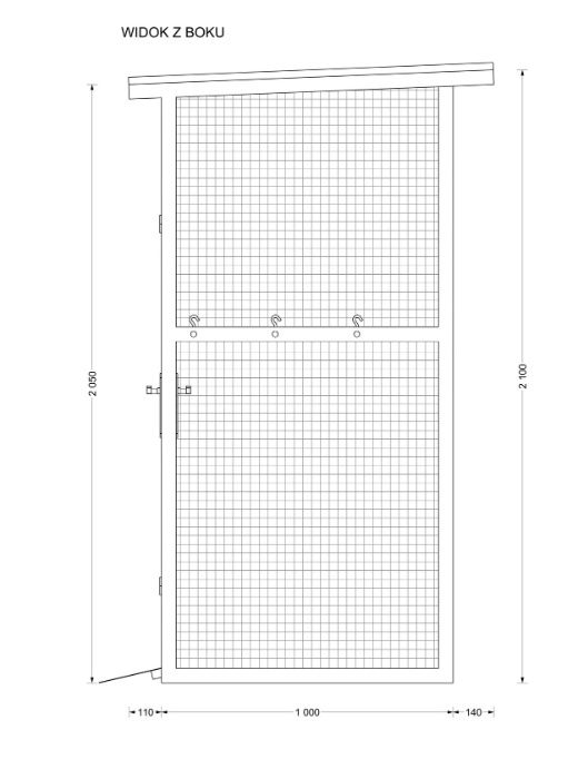 Klatka Box Szafa na butle gazu technicznego na 12 butli