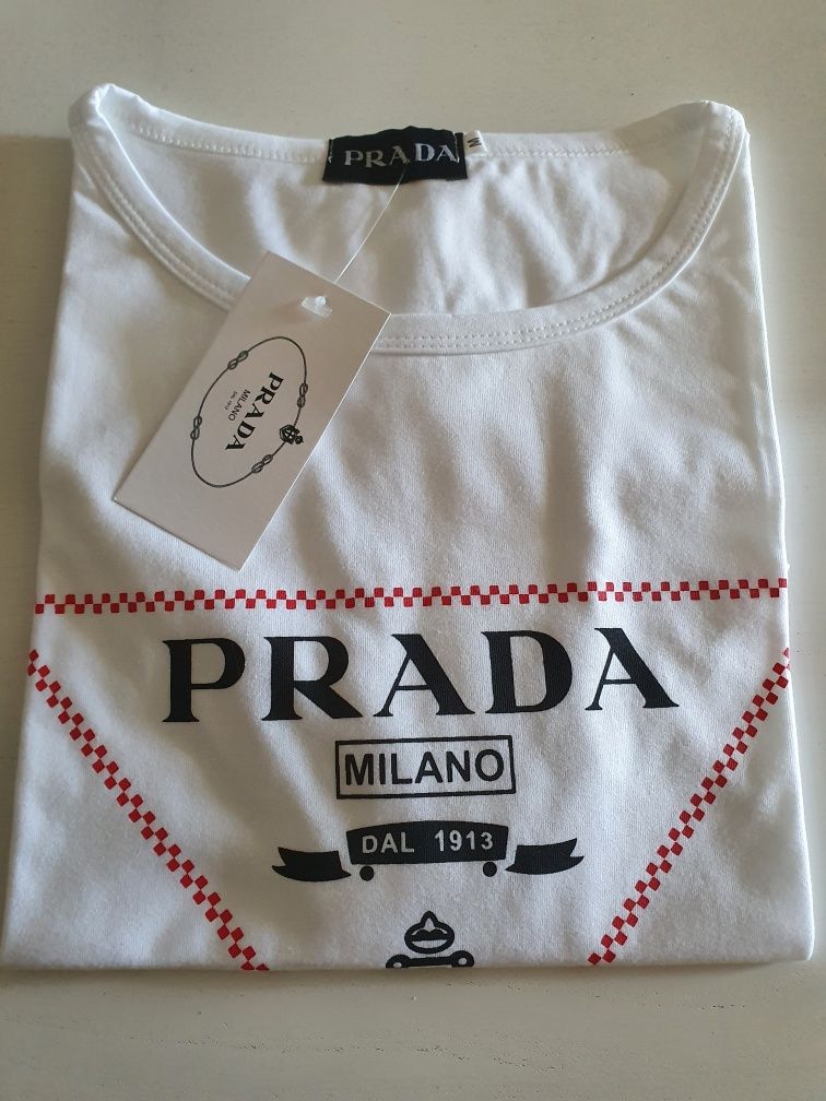 T-shirt branca Prada