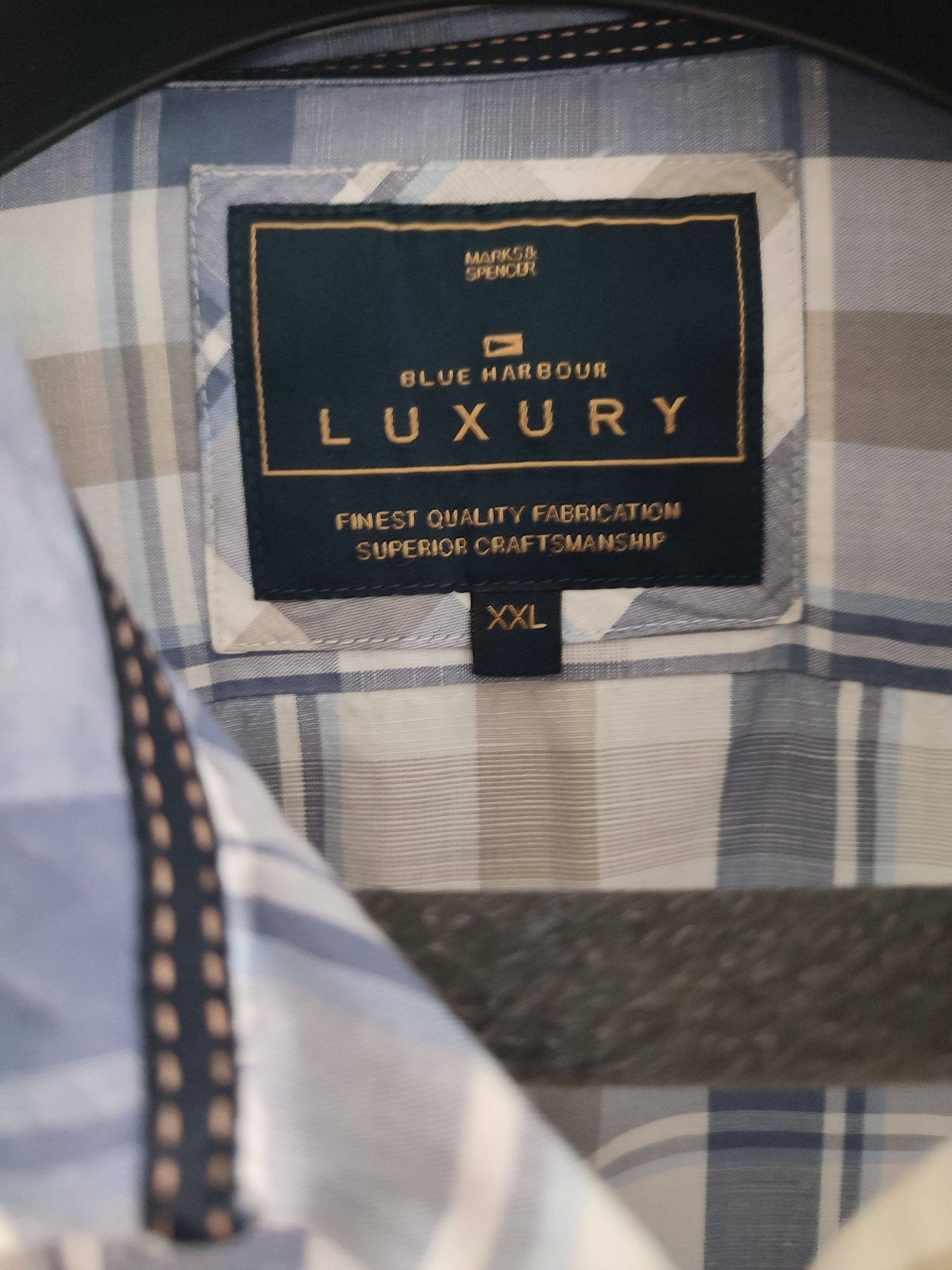 Koszulka męska w kratę Luxury r XXL jak nowa