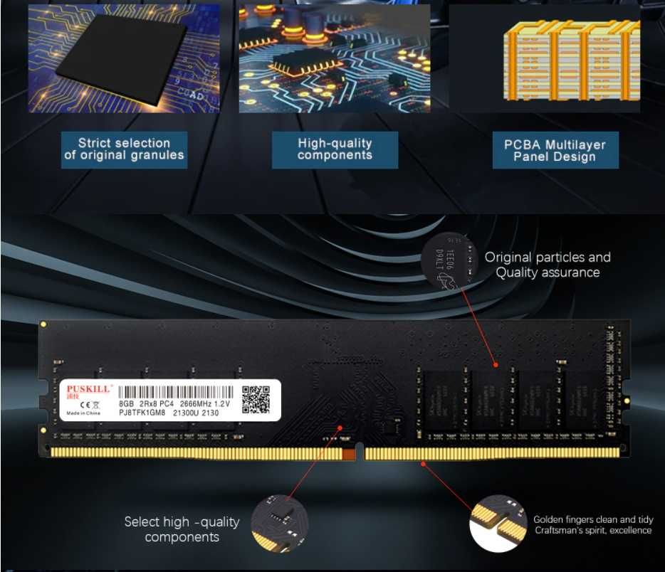 Оперативная память ОЗУ 8GB пам'ять DDR4 3200 PUSKILL Hynix