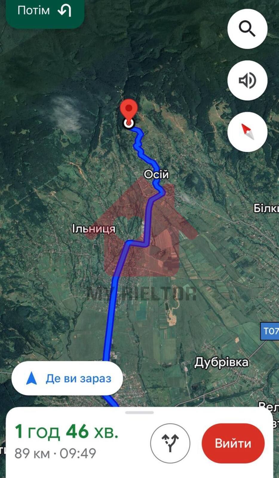 Продаж ділянки 10 сот. с. Осій
