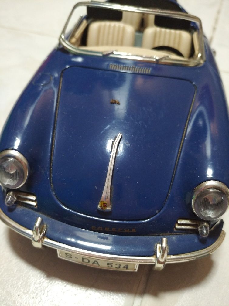 Porsche azul escuro escala 1/18