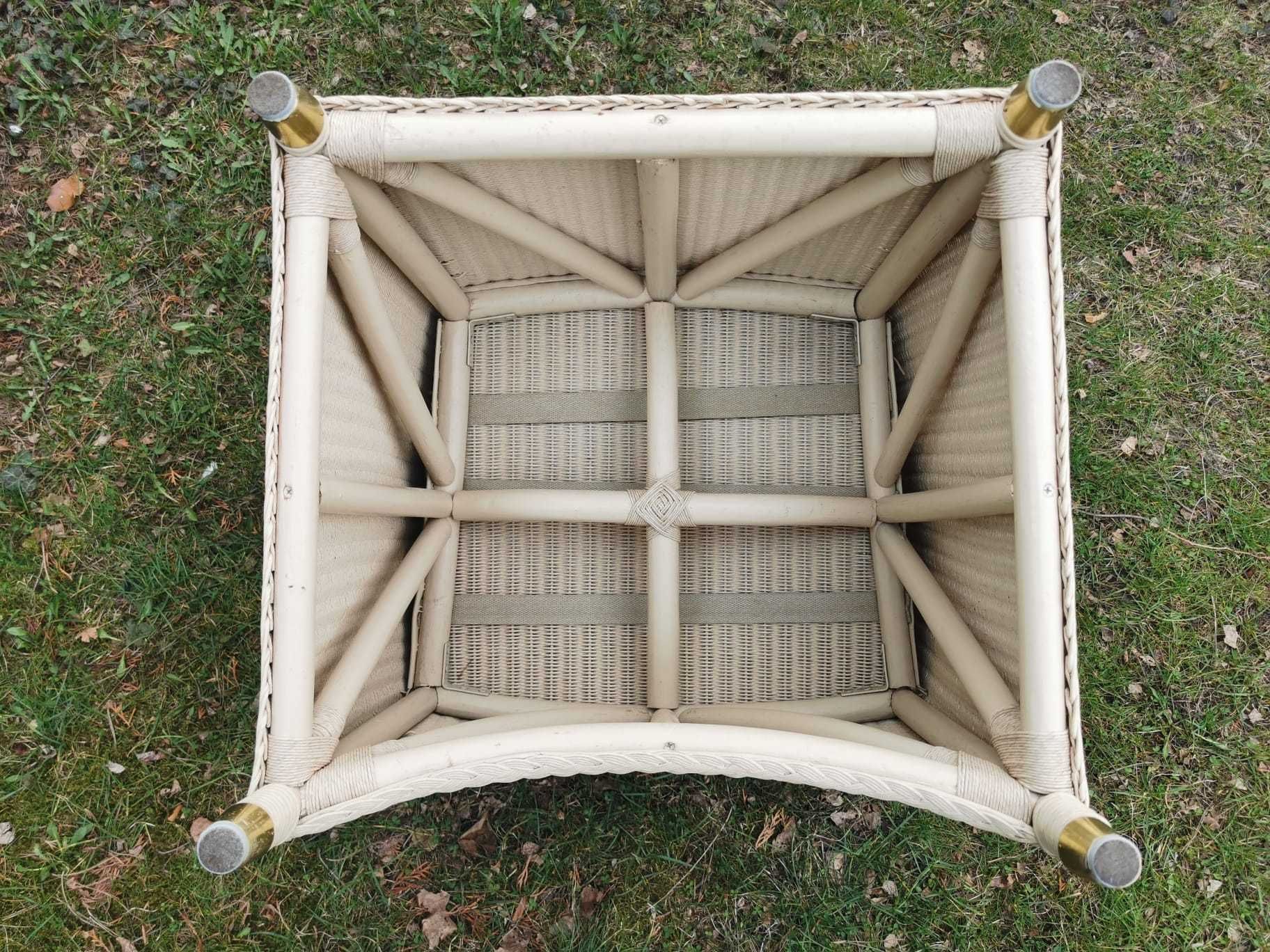 Krzesła do jadalni na taras Lloyd Loom Rattan ECRU 4 szt. Super Jakość